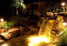 Фото - Водопад с подсветкой своими руками. Рекомендации по созданию водопада с подсветкой